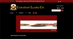 Desktop Screenshot of canadianllama.com